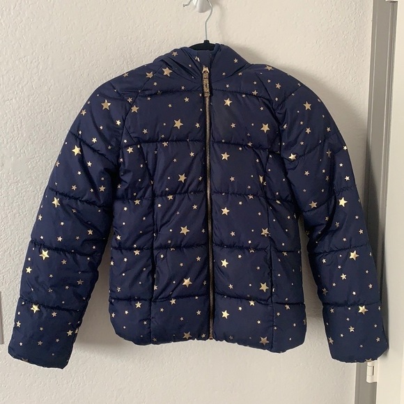 Old Navy Stars Puffer Hoodie Jacket - Picture 2 of 11
